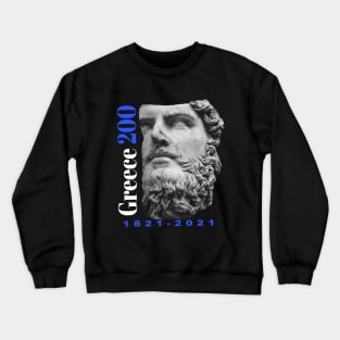 Greek Independence Day 200th Anniversary 1821 Bicentennial Statue Crewneck Sweatshirt